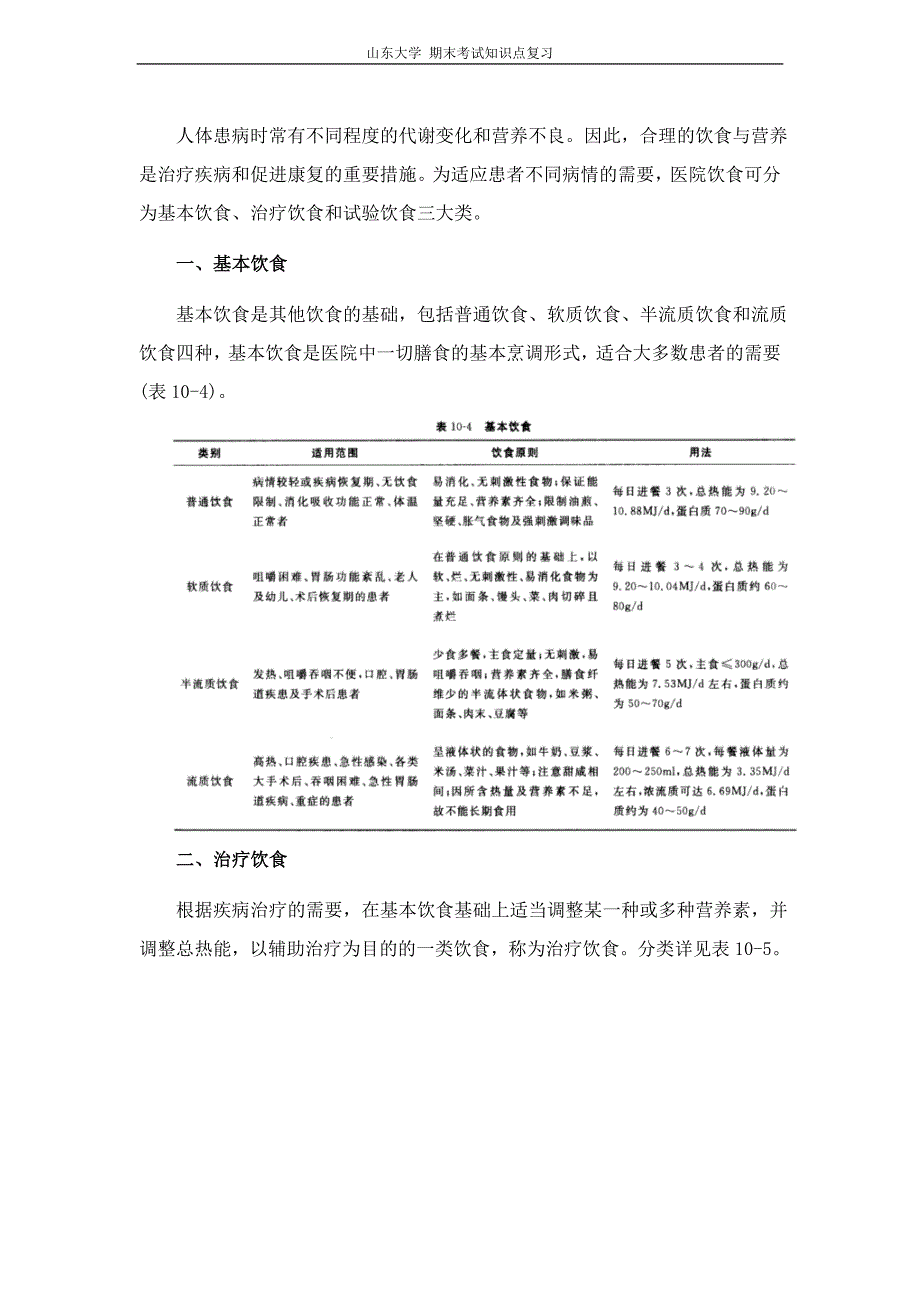 基础护理学[第十章营养与饮事]山东大学期末考试知识点复习_第3页