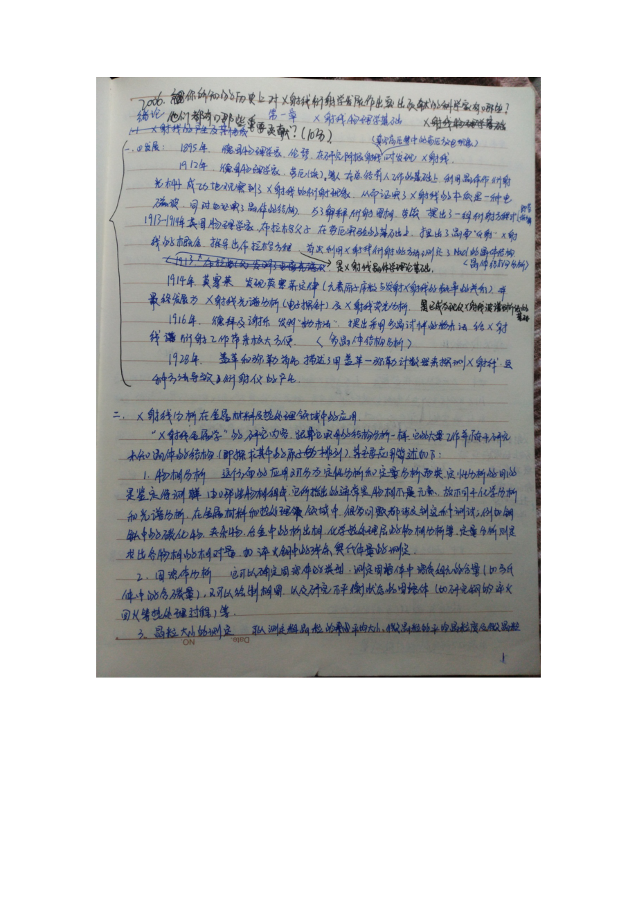 燕山大学材料学x射线衍射考研笔记_第2页