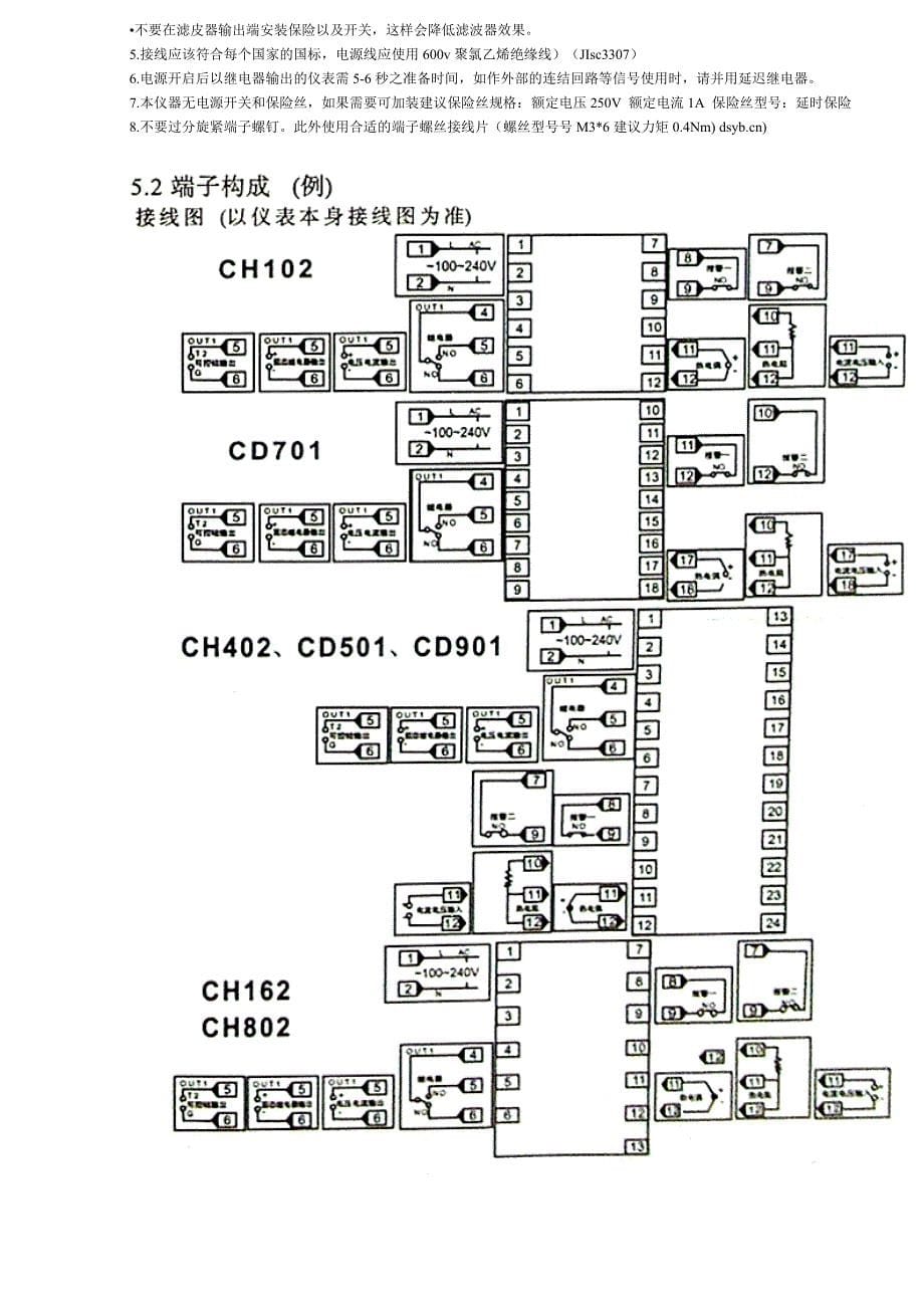 RKC温控器---REX-C700模板_第5页