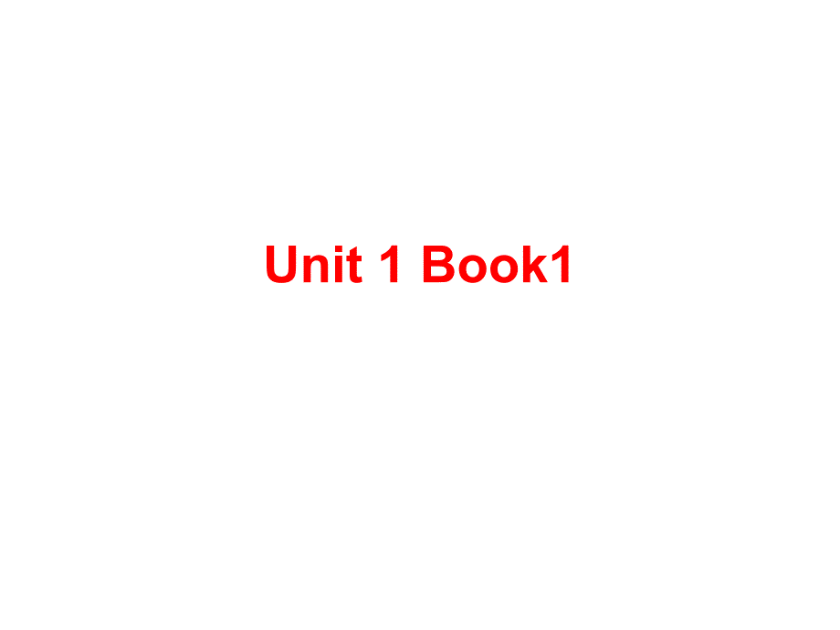 unit-book1知识点复习_第1页