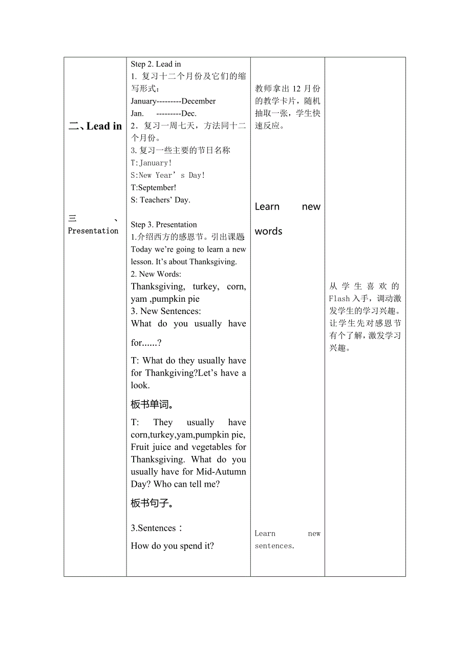 unit7--thanksgiving(1)--lesson13教案表格式_第3页