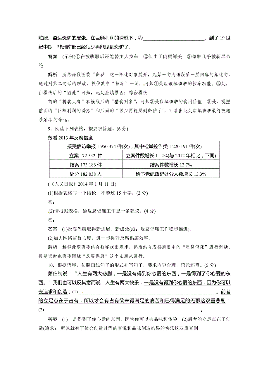 2015年高考语文二轮专题复习题训练有解析（22份）2015届高考语文二轮专题复习训练1_第4页