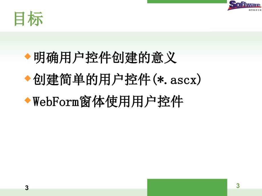 ASP.NET程序设计教学课件作者徐占鹏单元三单元3控件的使用--4用户控件_第3页