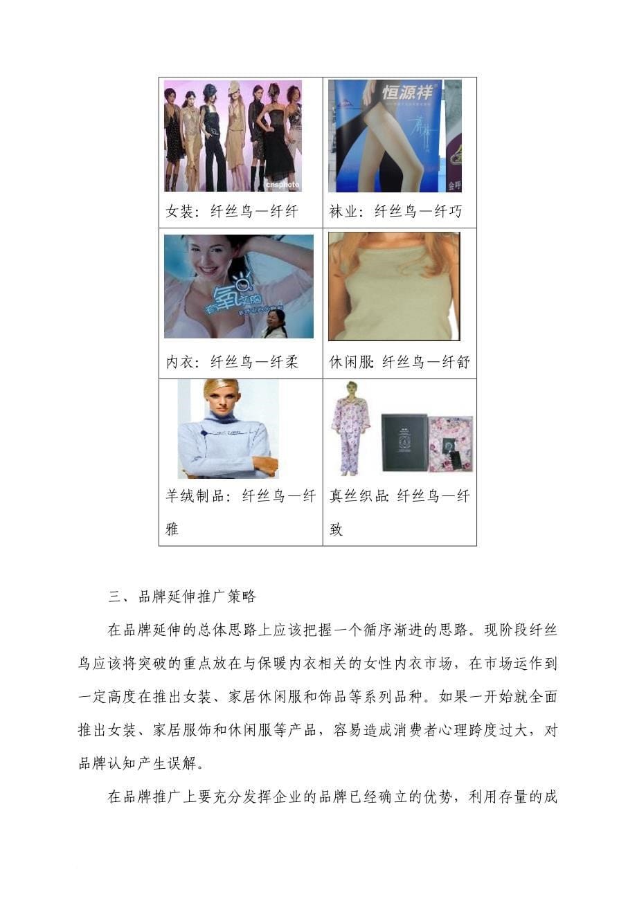 纤丝鸟品牌管理延方案的延伸_第5页