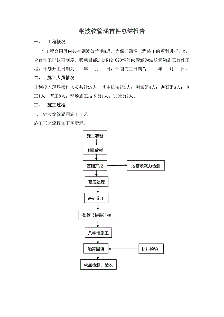 9、钢波纹管涵首件总结_第1页