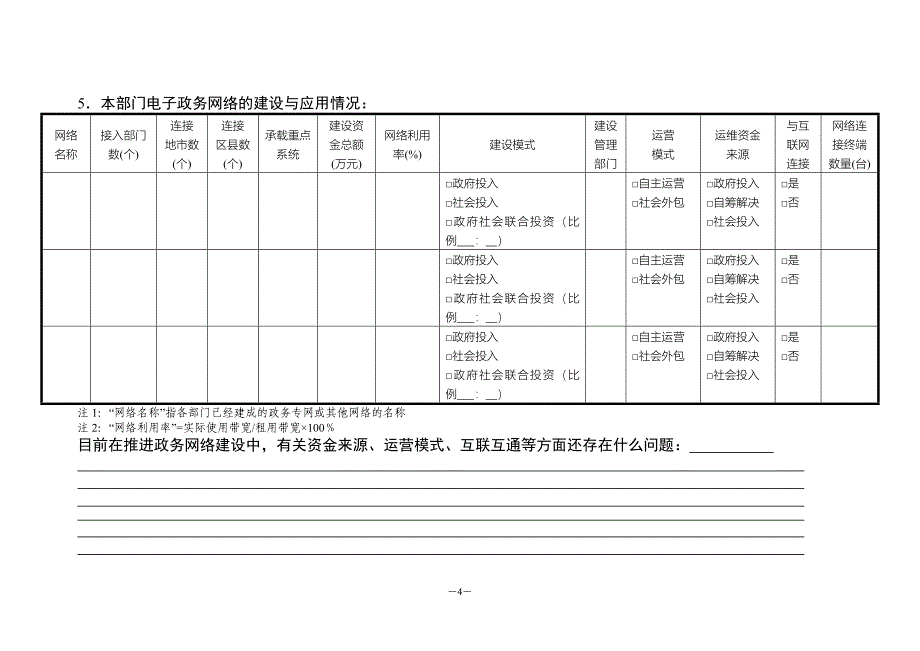 贵州电子政务发展状况调查表部门_第4页