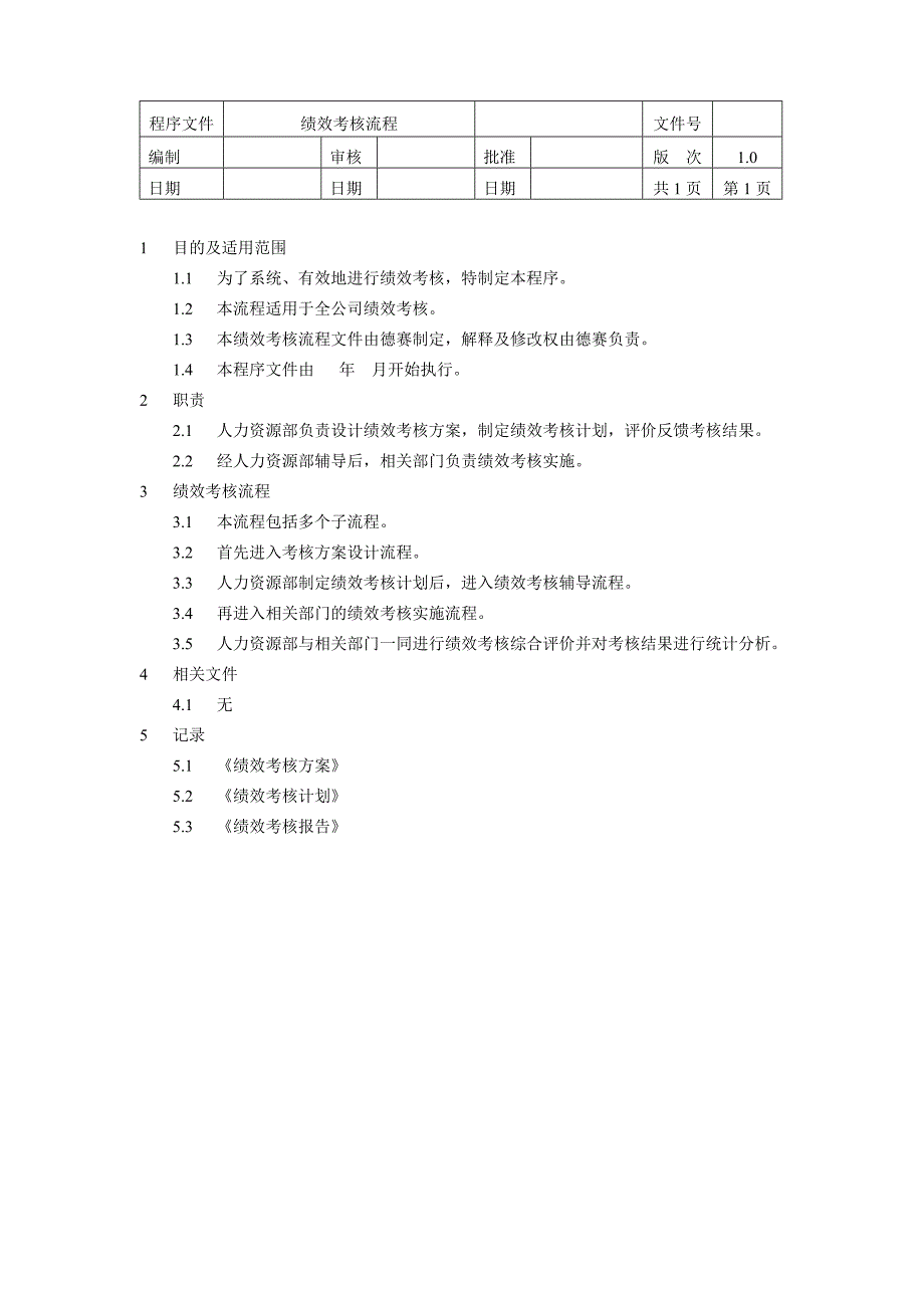 绩效与人力资源管理程序文件_第4页