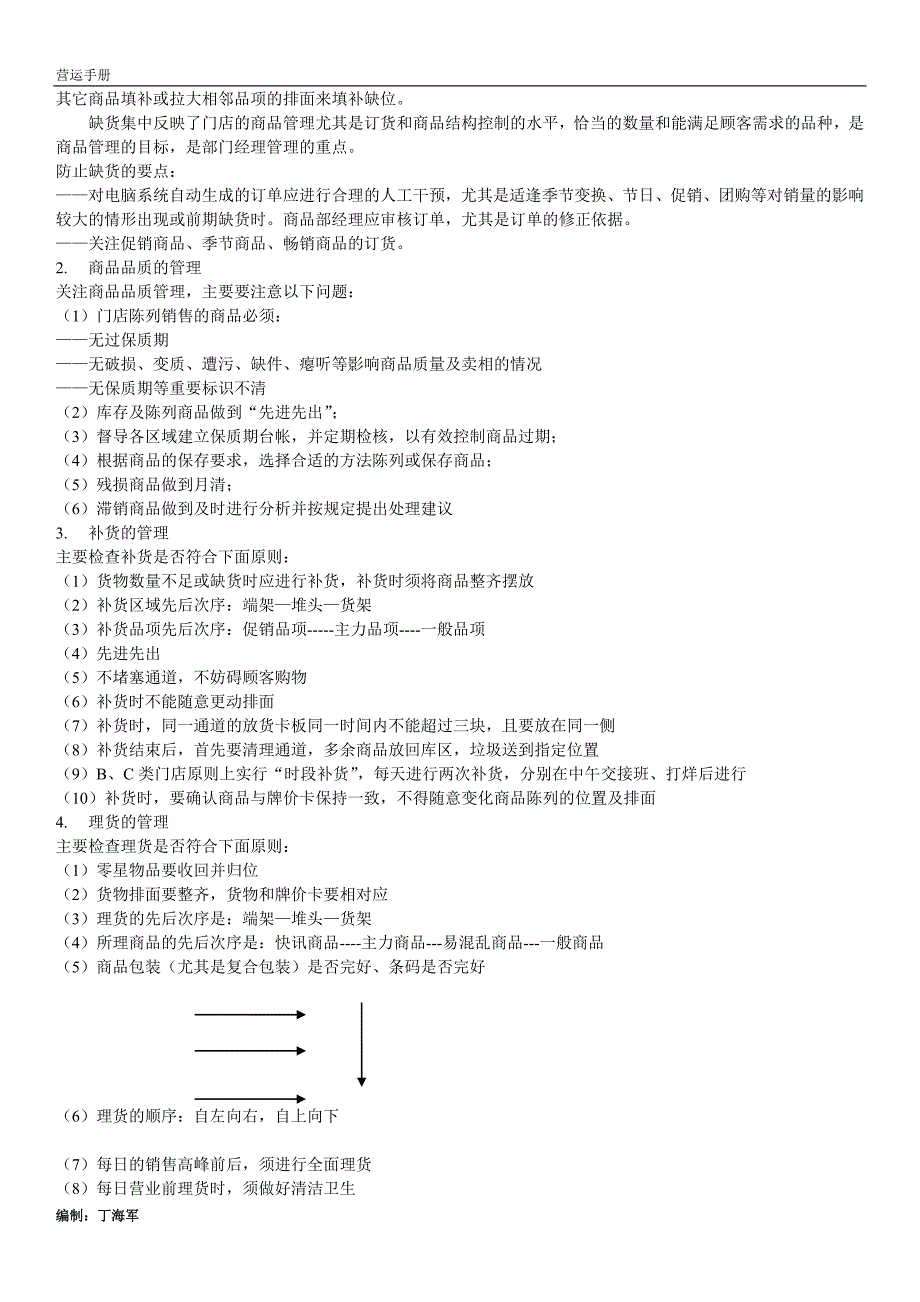 连锁超市营运手册--营运部经副理手册(09年)_第4页