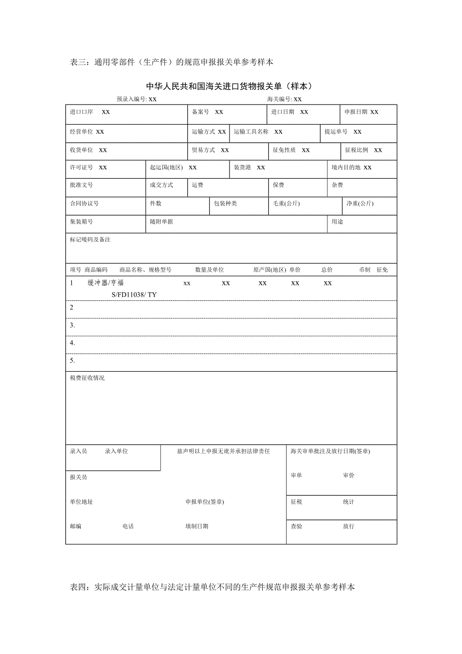 某企业汽车零部件规范申报表_第3页