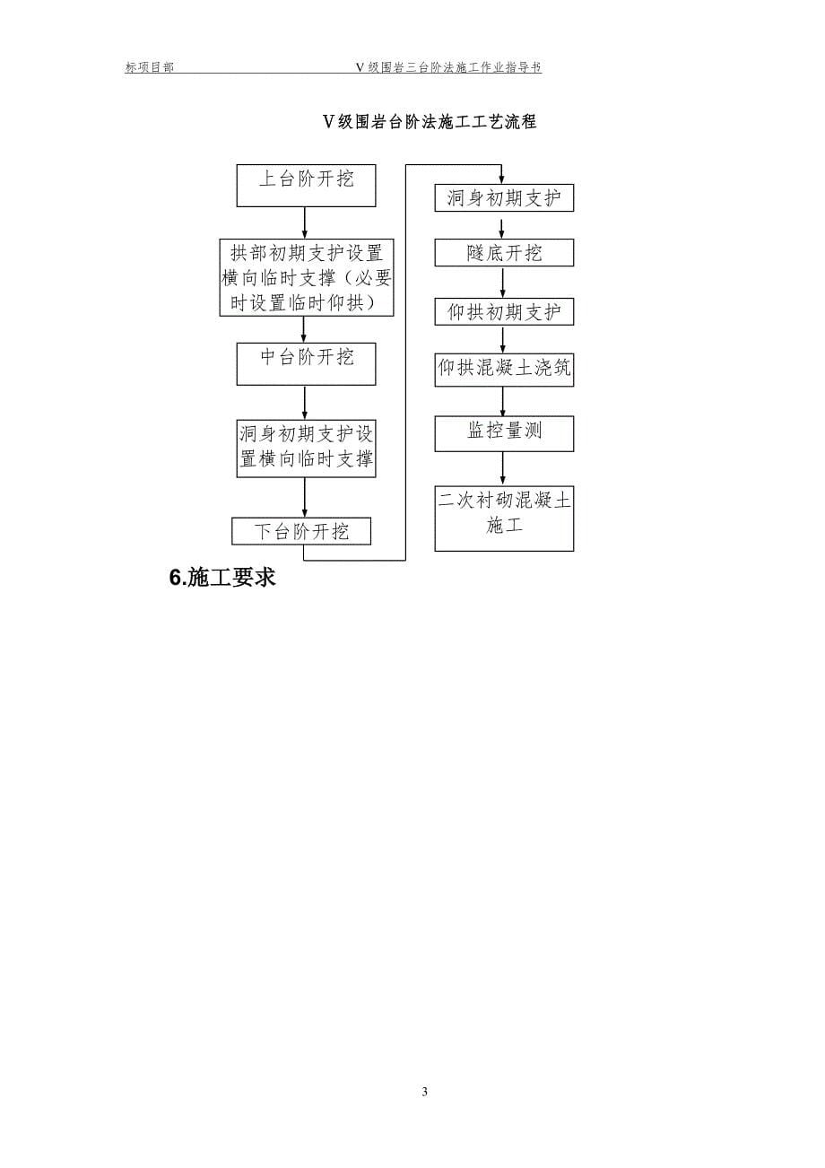 Ⅴ级围岩三台阶法施工作业指导书要点_第5页