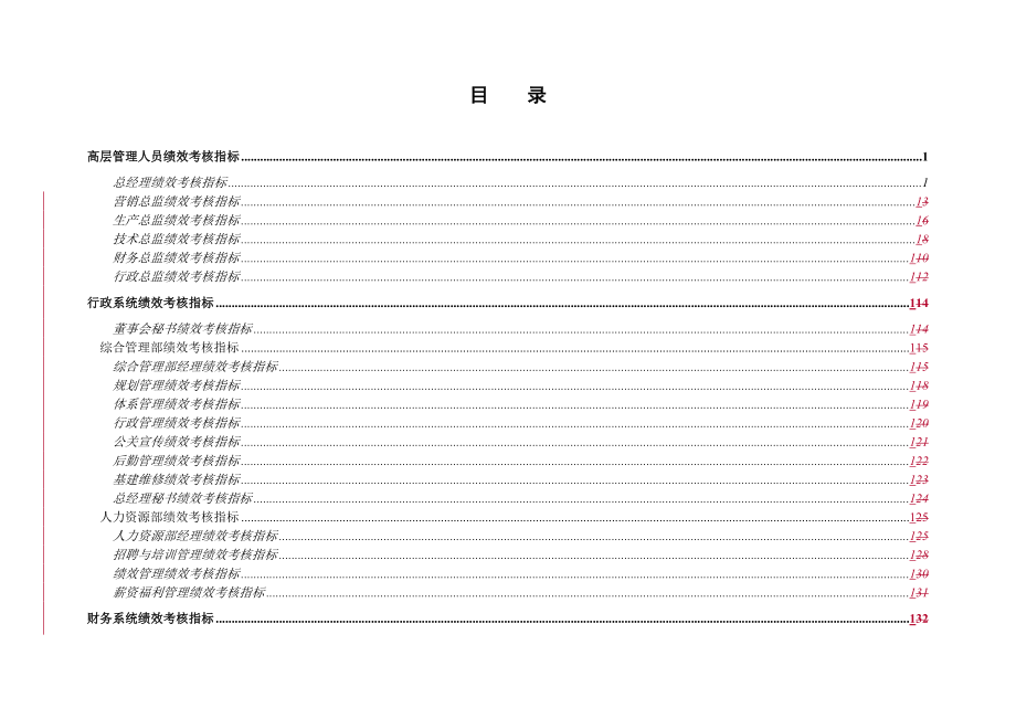 湖北某化纤工业有限公司绩效考核指标表汇总_第2页