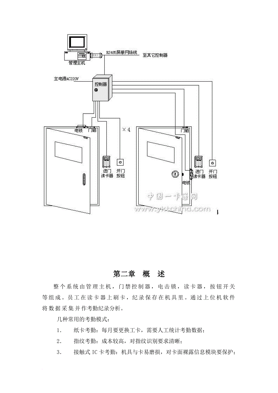 考勤门禁系统的设计方案_第3页