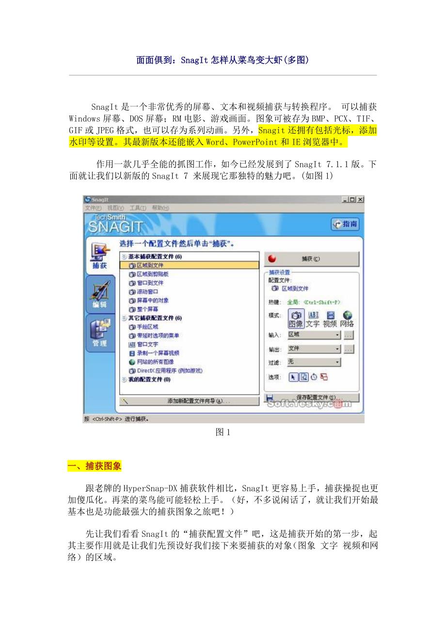 SnagIt10.0使用方法_第1页