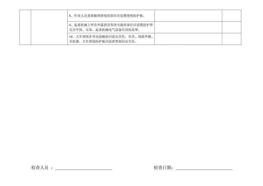 门吊安全检查表_第5页