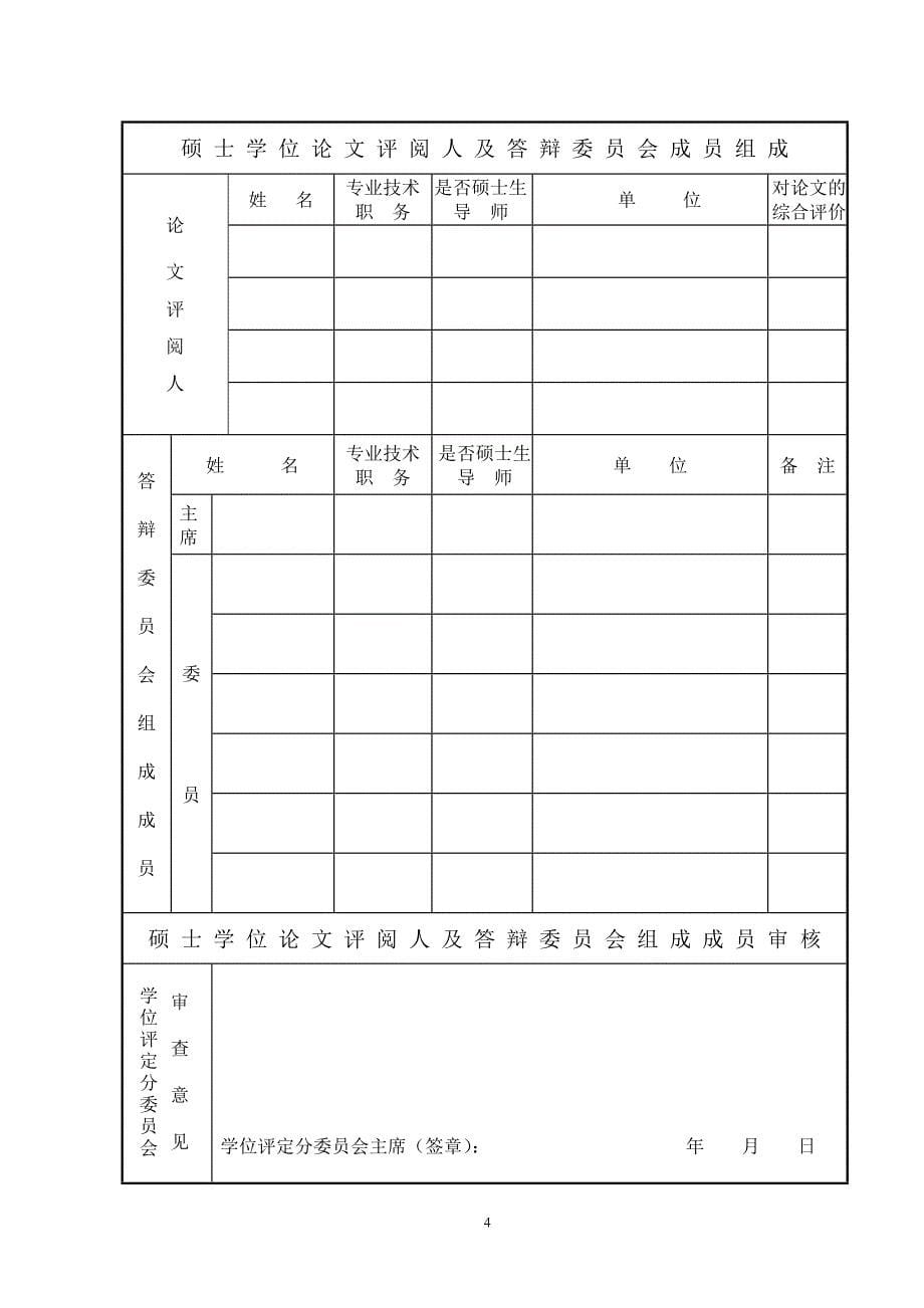 授予硕士学位审批书_第5页