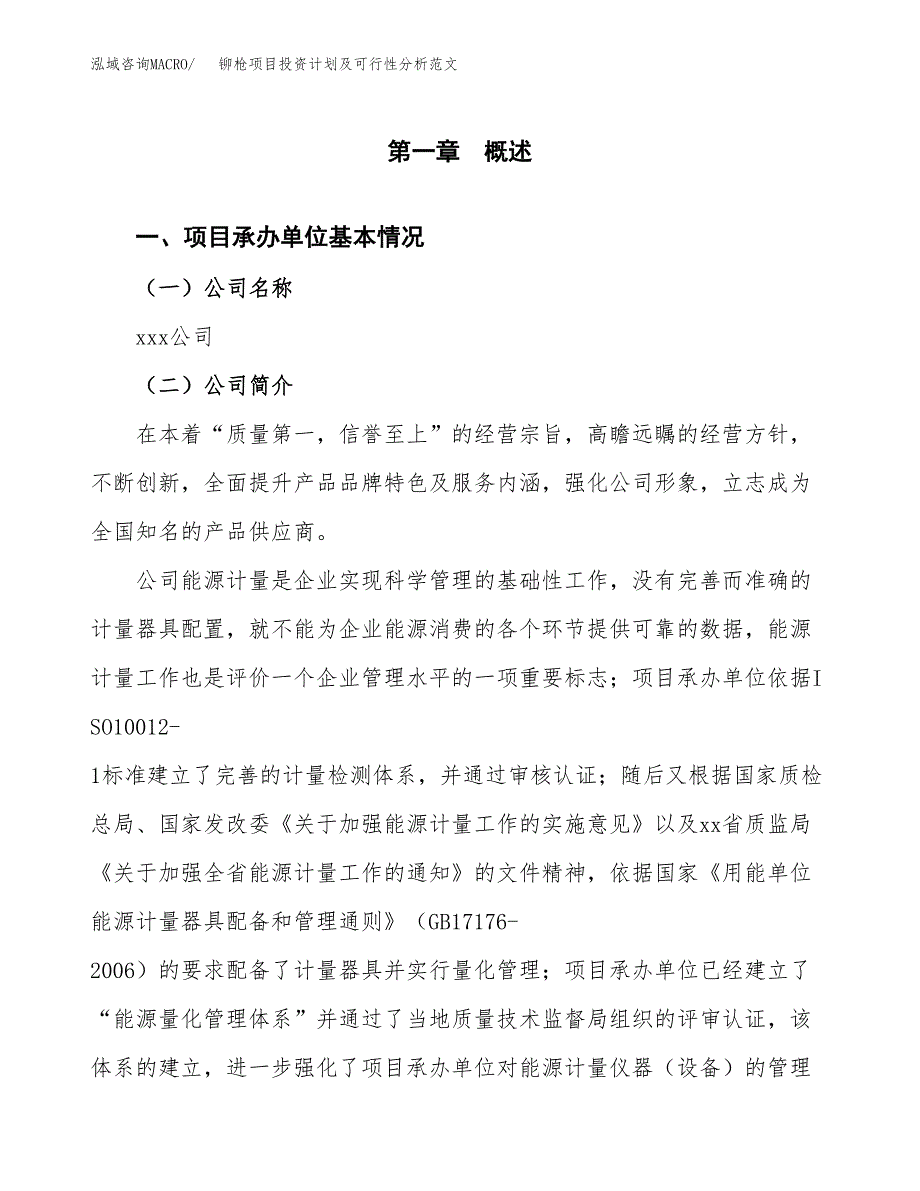 铆枪项目投资计划及可行性分析范文_第4页