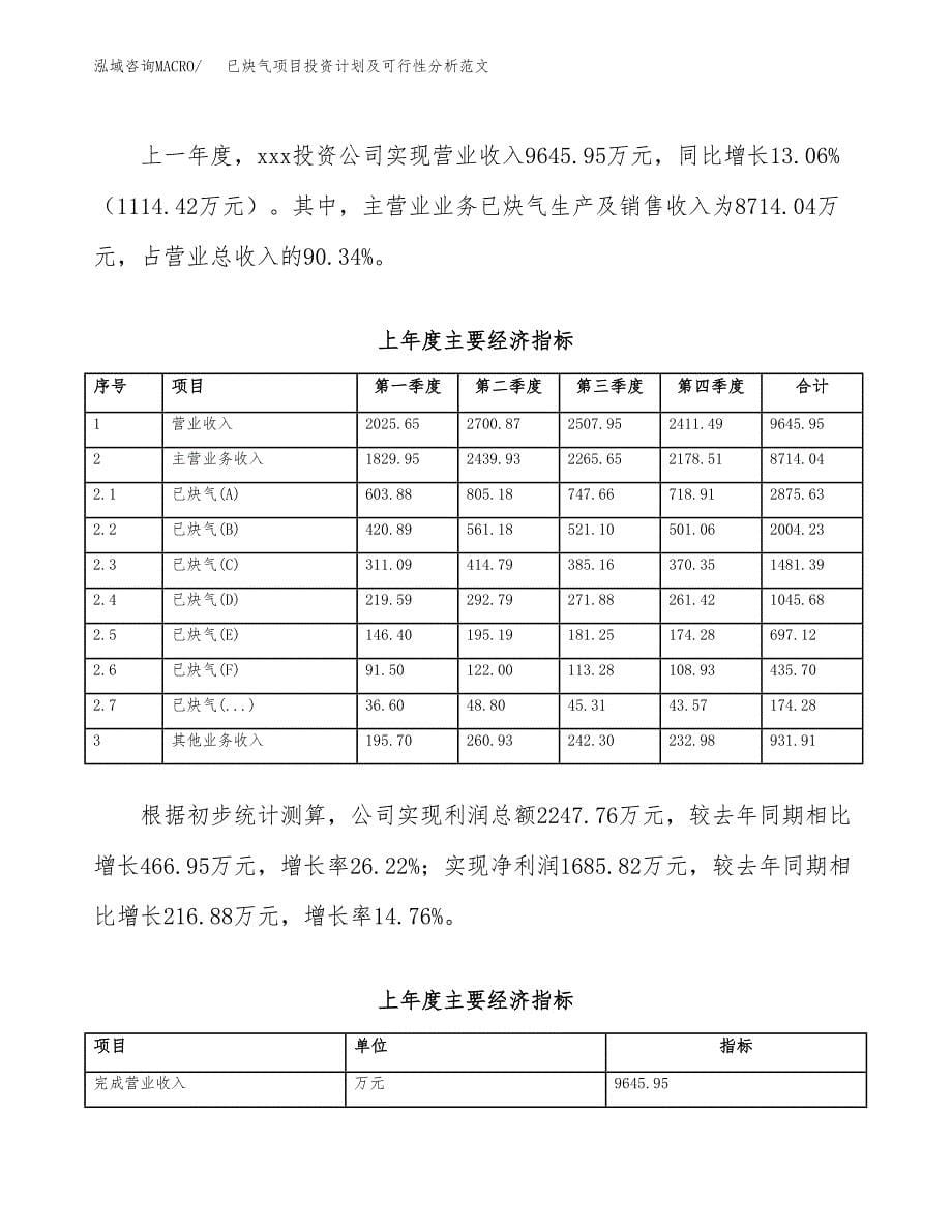 已炔气项目投资计划及可行性分析范文_第5页