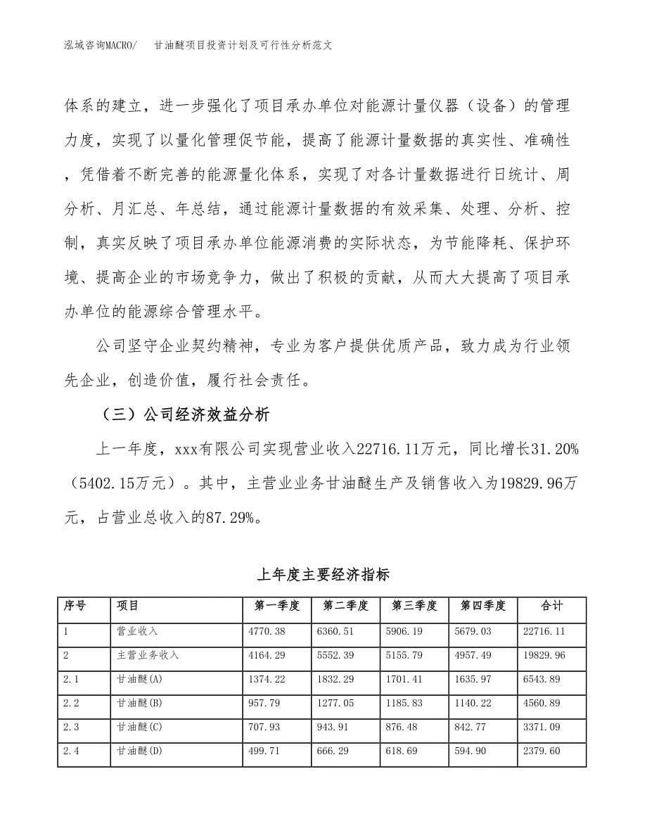 甘油醚项目投资计划及可行性分析范文_第5页