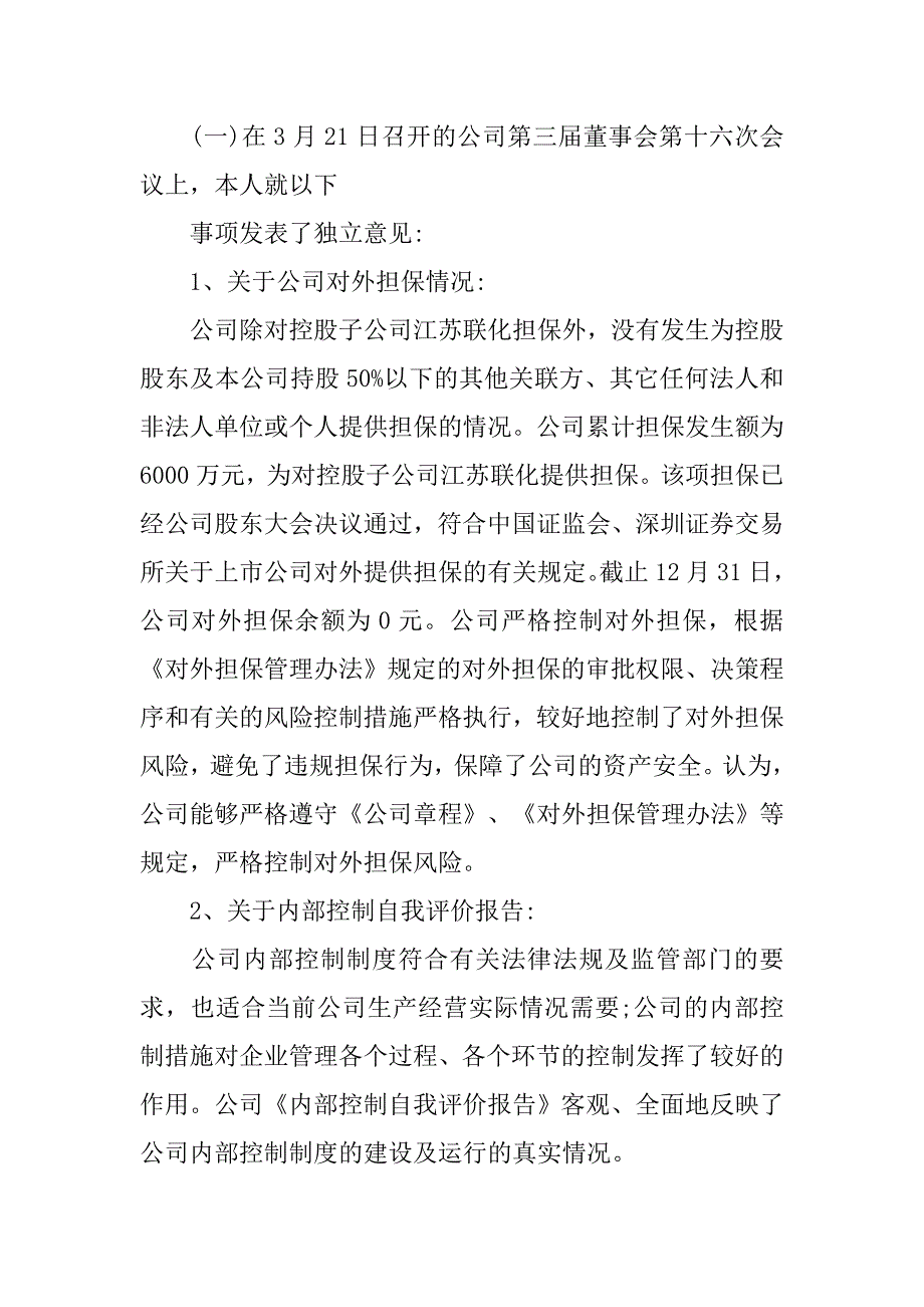 公司董事年度履职情况汇报.doc_第2页