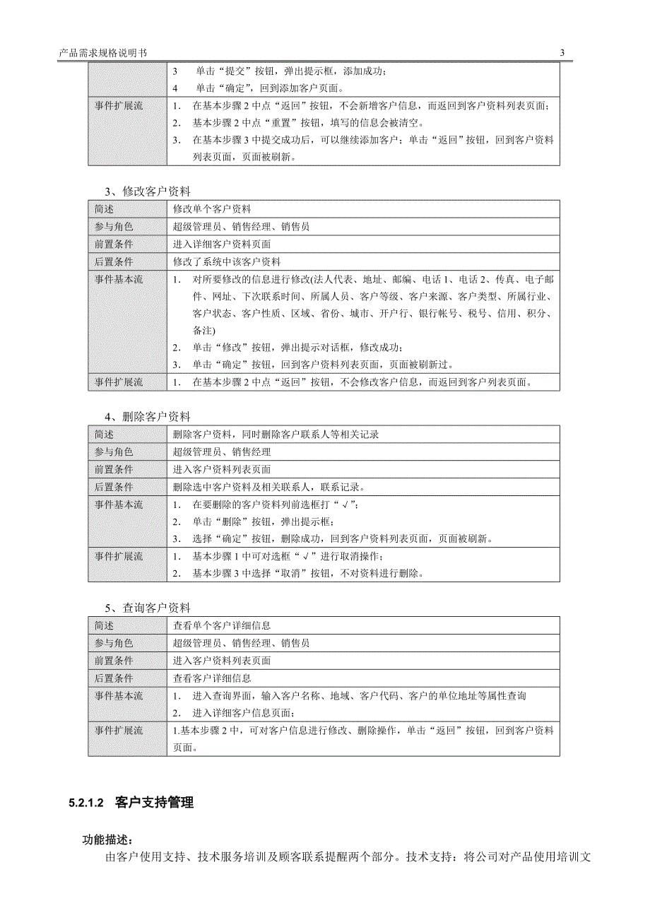 客户关系管理系统需求规格说明书1_第5页