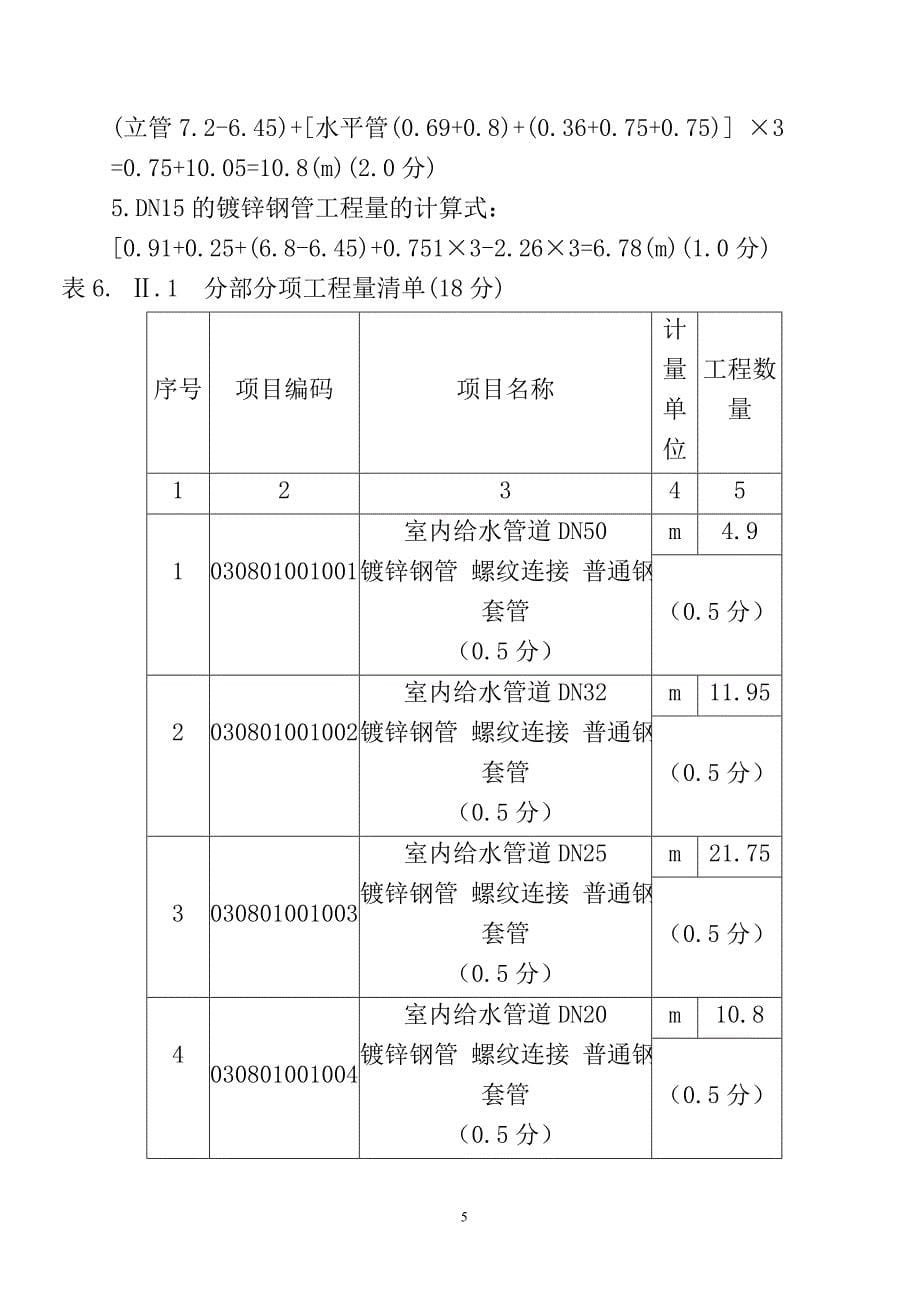 安装工程工程量清单编制及造价确定(南京工业大学工程管理)_第5页