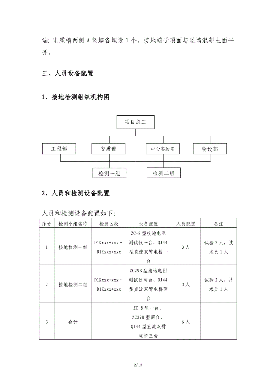 客运专线接地电阻、连通性检测施工组织设计(1)_第4页