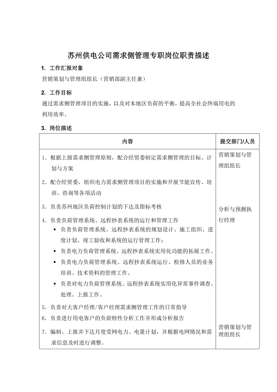 苏州电力公司岗位职责大全10_第1页