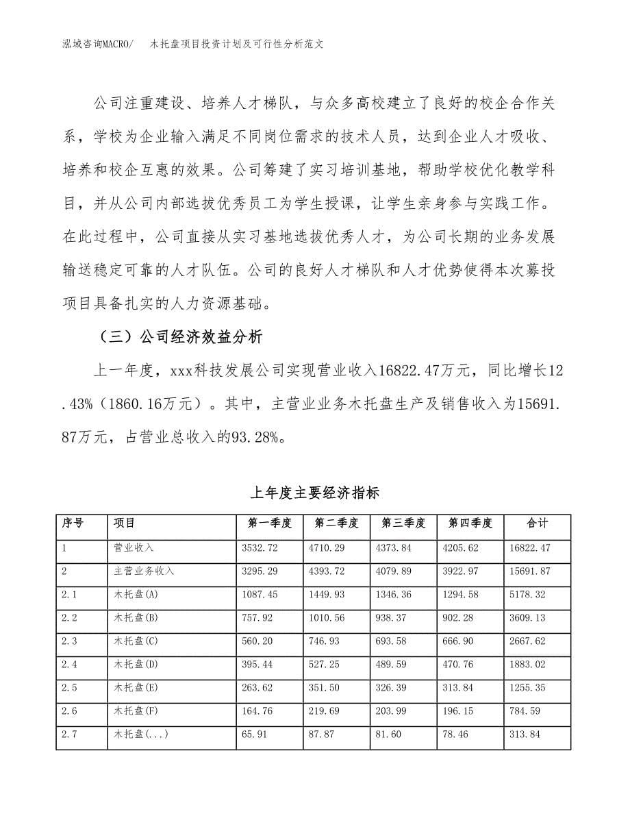 木托盘项目投资计划及可行性分析范文_第5页