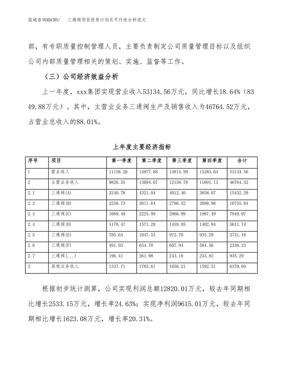 三通阀项目投资计划及可行性分析范文_第5页