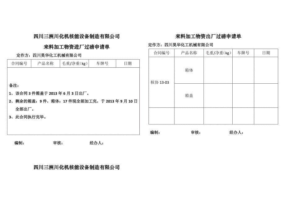 来料加工物资申请单._第5页