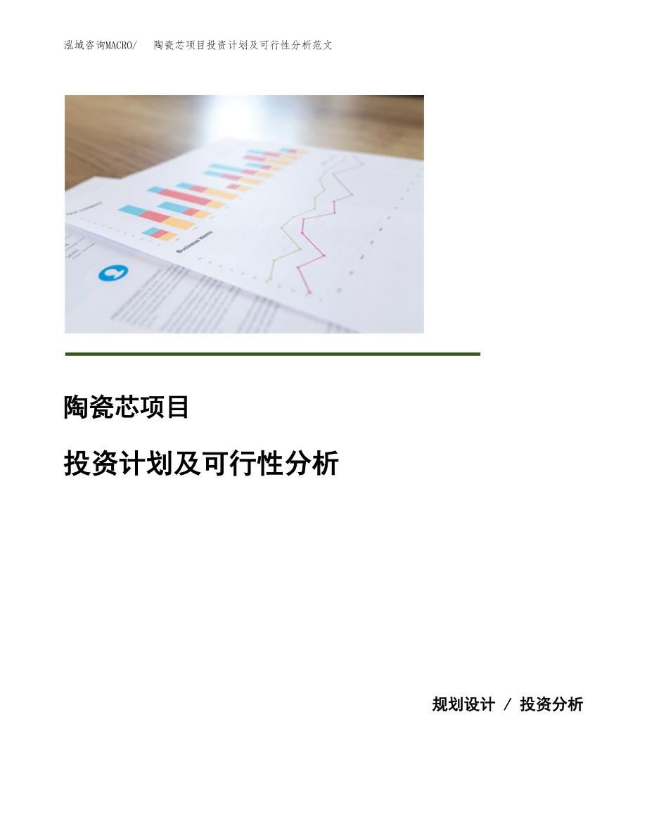 陶瓷芯项目投资计划及可行性分析范文_第1页