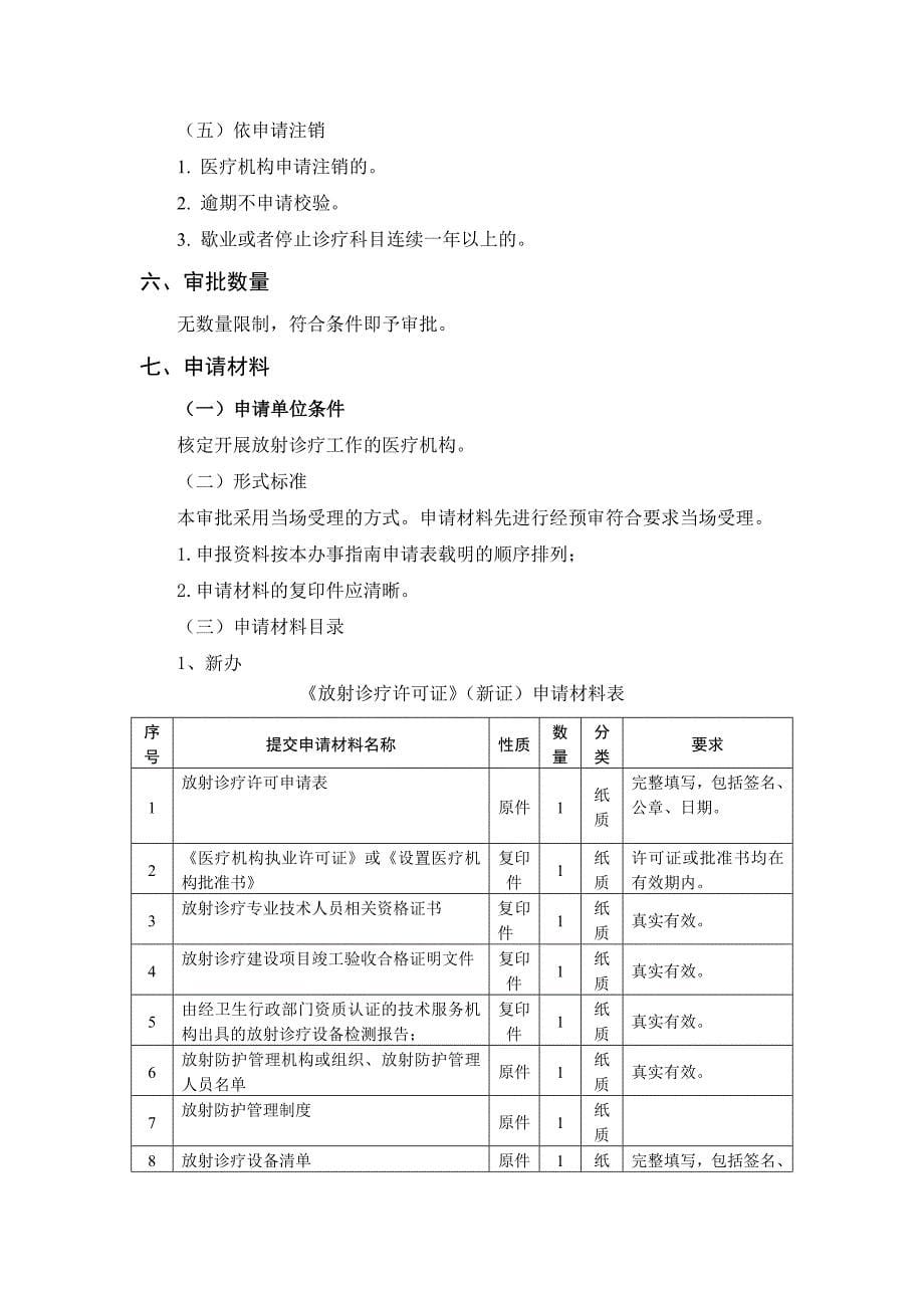 放射诊疗许可办事指引-上海青浦_第5页