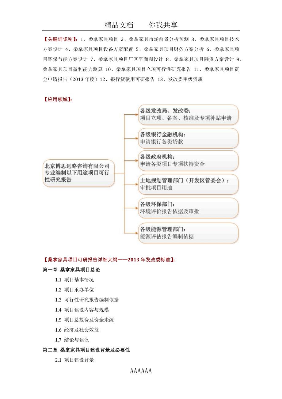 如何设计桑拿家具项目可行性研究报告(技术工艺-设备选型-财务概算-厂区规划)_第2页