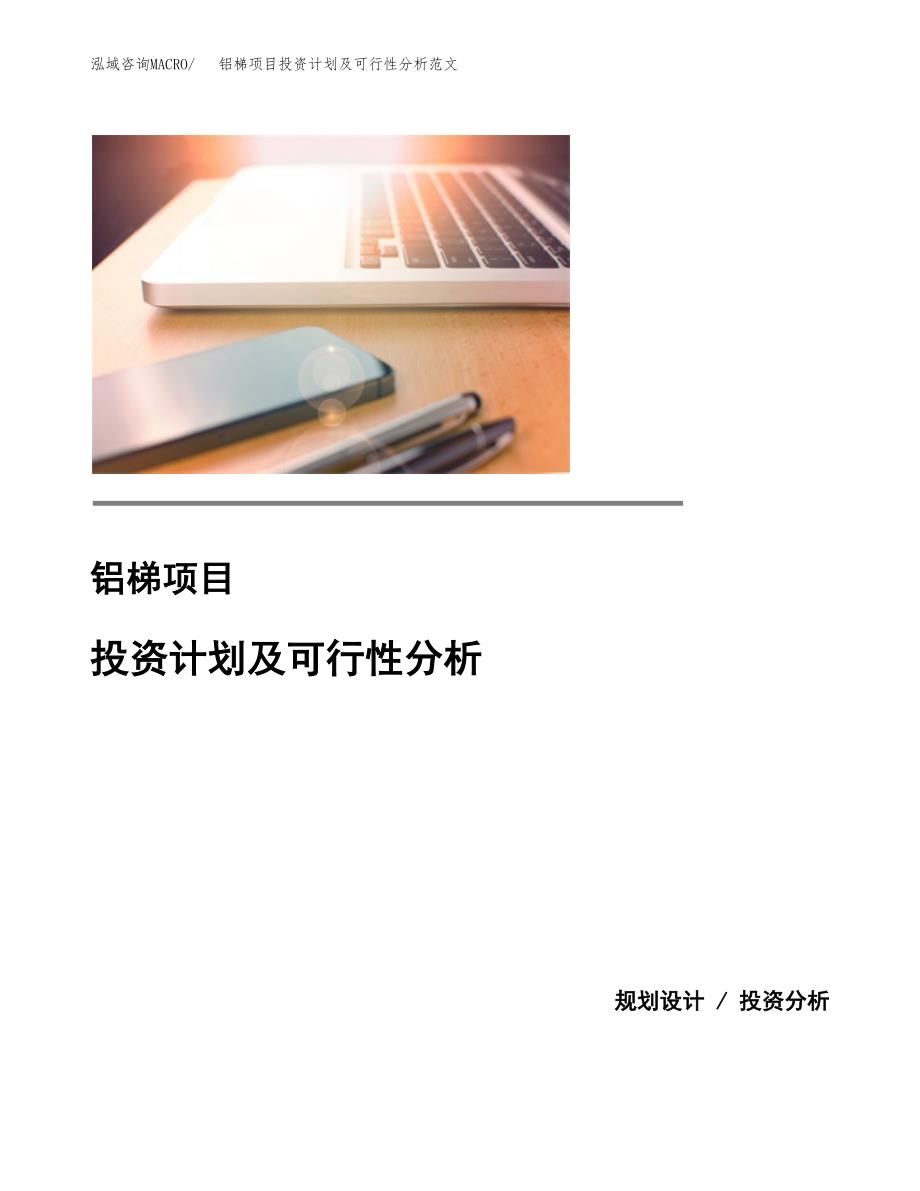 铝梯项目投资计划及可行性分析范文_第1页