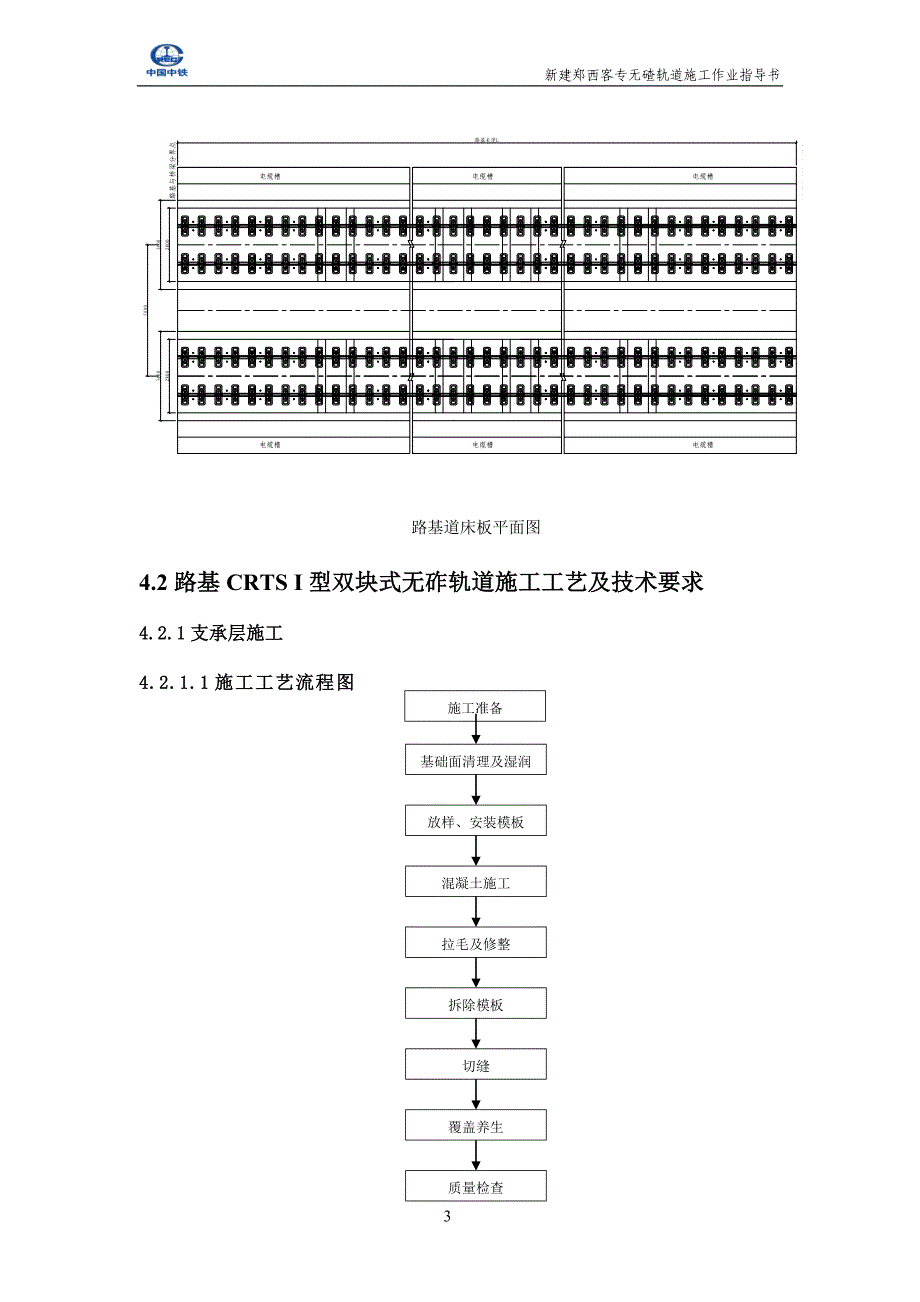 无碴轨道施工(支撑层和道床板)指导书.._第4页