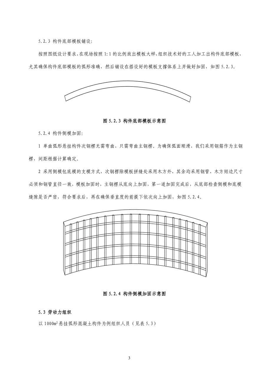 悬挂弧形混凝土构件模板施工工法_第5页