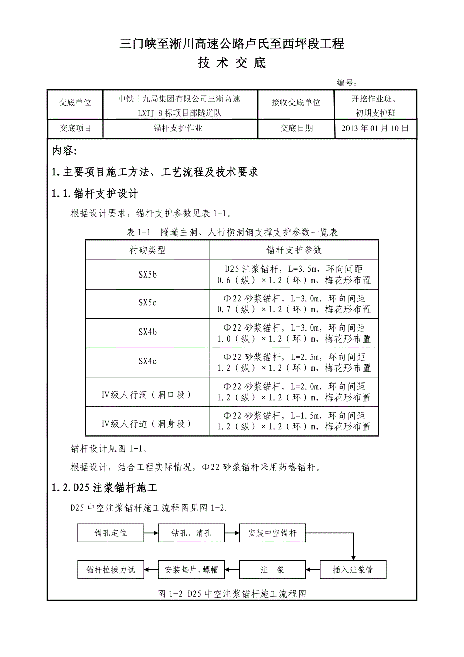 技术交底隧道5-锚杆支护_第1页