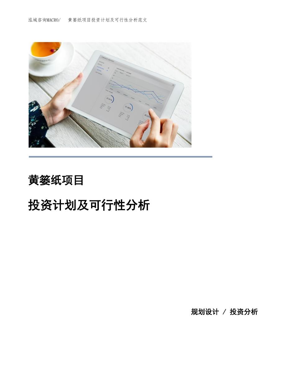 黄篓纸项目投资计划及可行性分析范文_第1页