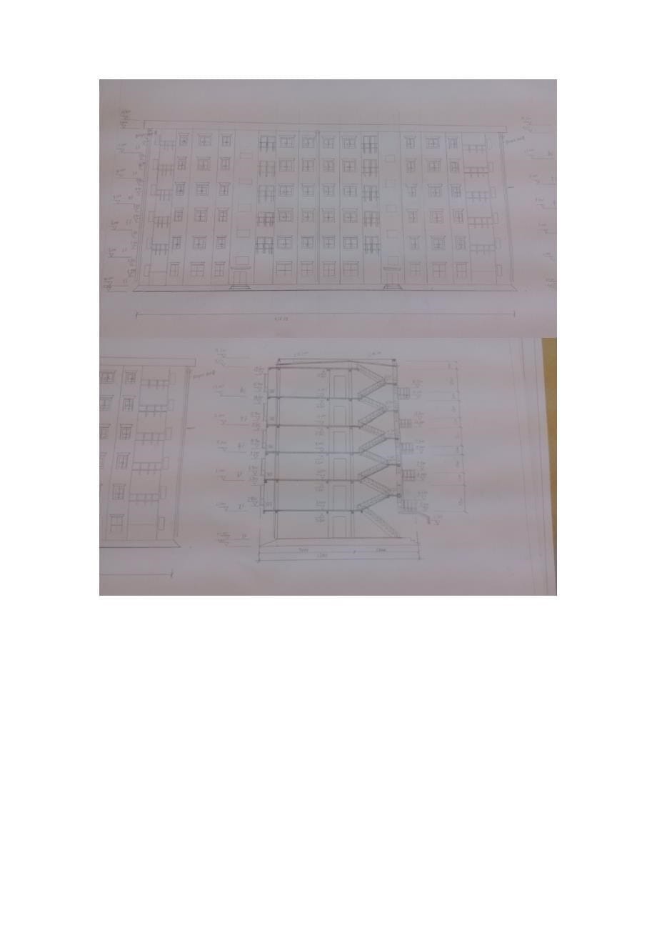 房屋建筑学课程设计-六层单元设计图_第5页