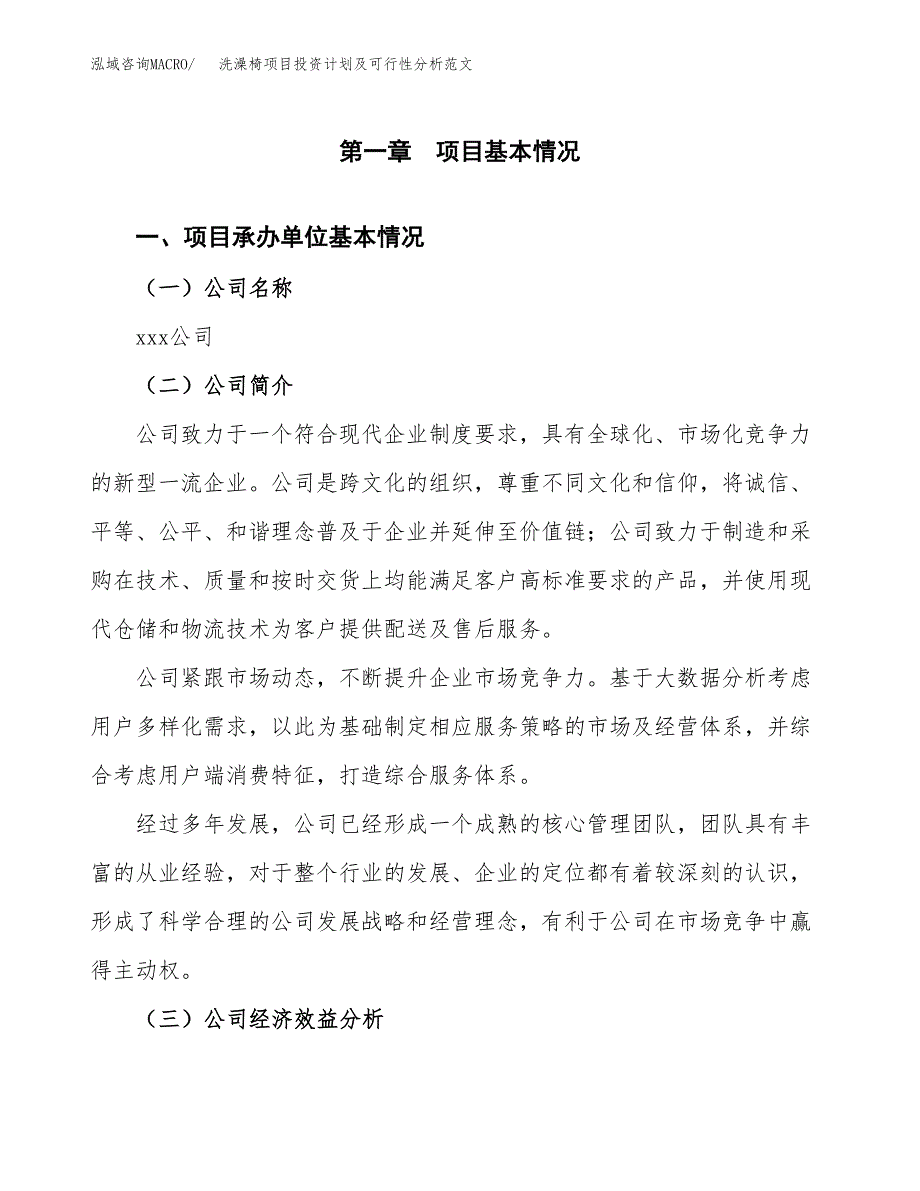 洗澡椅项目投资计划及可行性分析范文_第4页