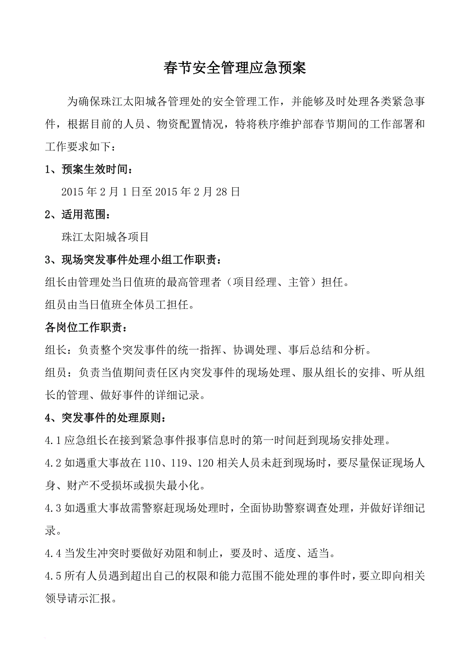 春节应急预案(修改)_第1页