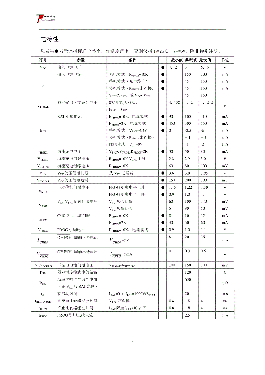 TP4054中文手册_替代LTC4054.pdf_第3页