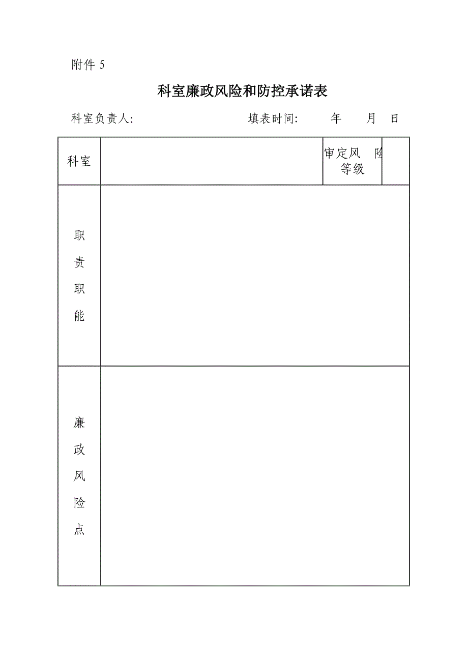 岗位廉政风险评价和预警防控表四_第3页