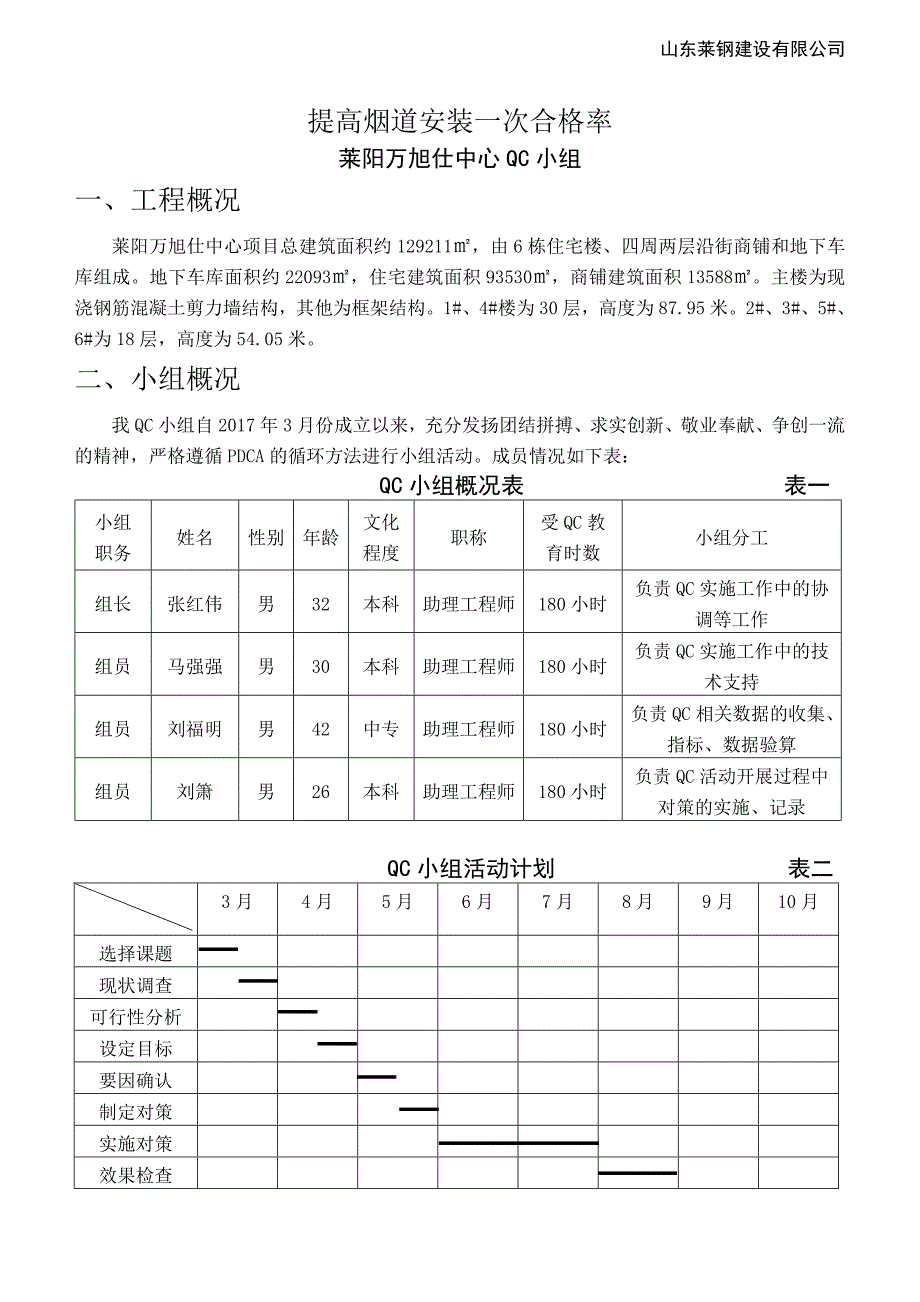 提高烟道安装一次合格率_第1页