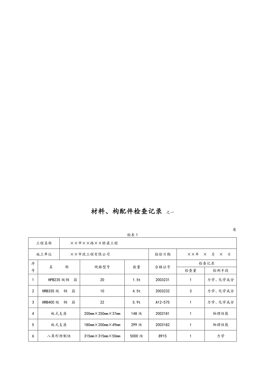 市政工程质检表及具体填写方法(全)_第4页