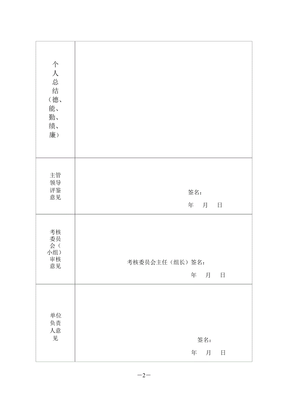 工作人员考核登记表(1)_第2页