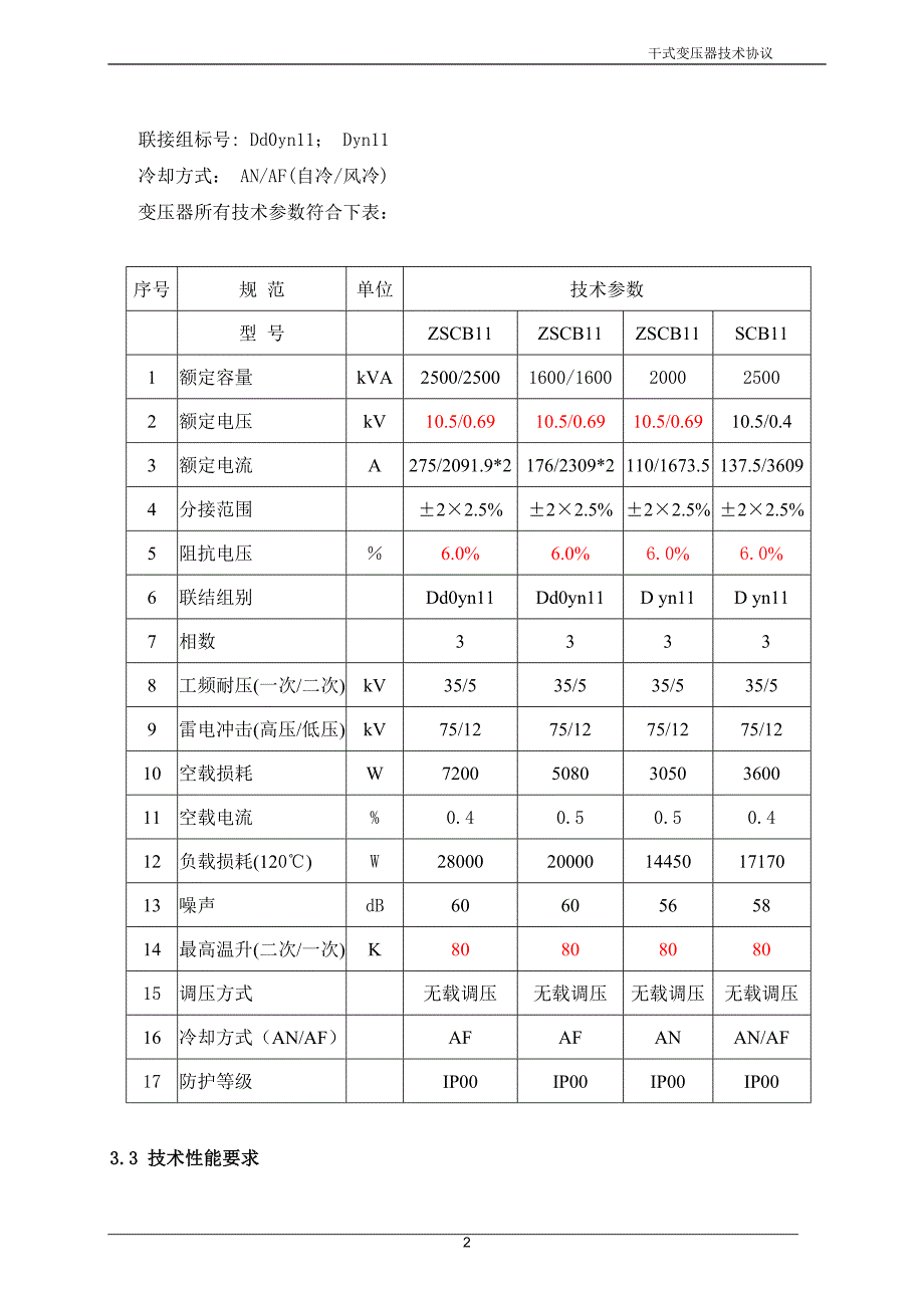 干式变压器技术规范书418分析_第4页