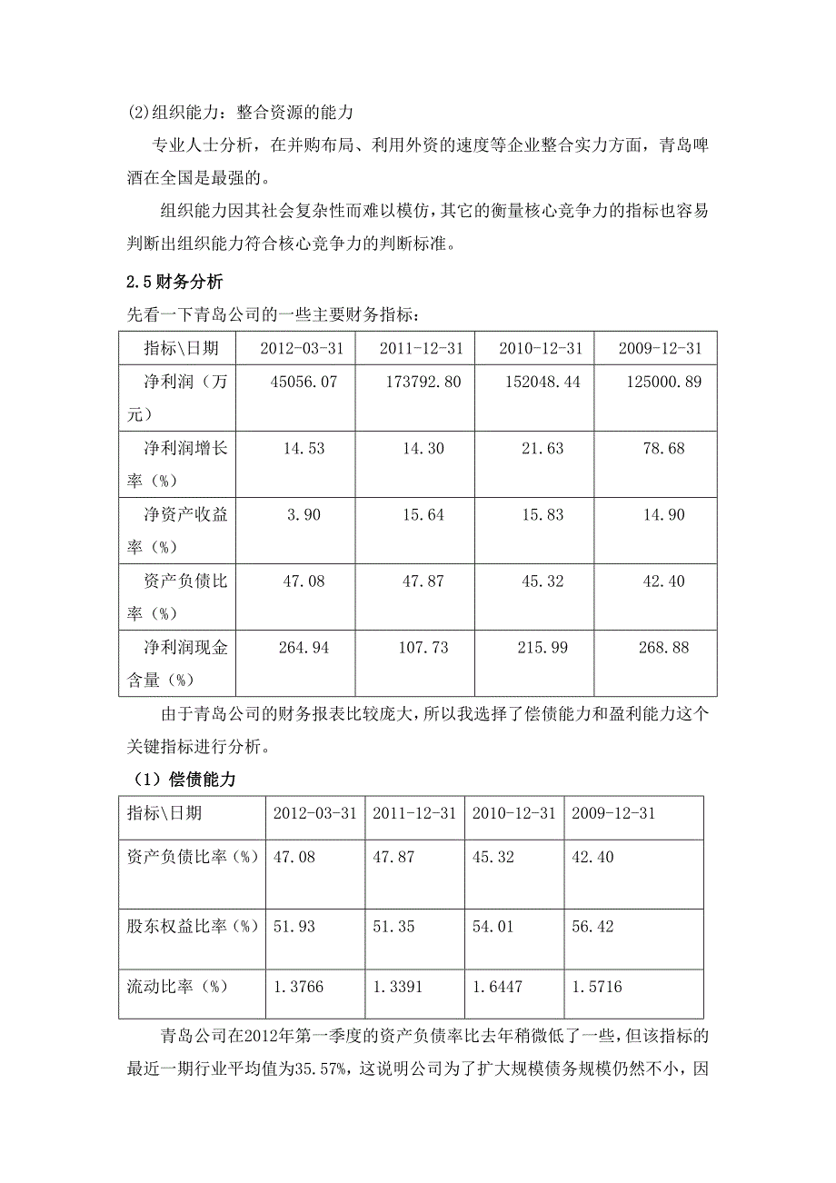 对上市公司的投资分析_第4页