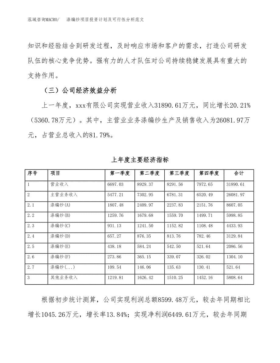 涤编纱项目投资计划及可行性分析范文_第5页