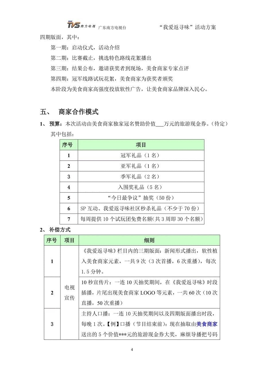 我爱返寻味活动策划_第5页